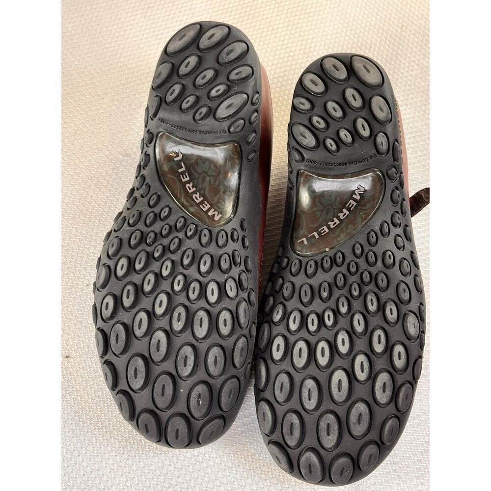 Merrell Womens Plaza Mary Jane 7.5 M Saddle Brown‎ Brick Suede Leather J46102 - Picture 10 of 11